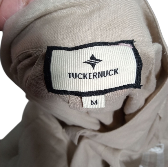 Tuckernuck Women's Cream V-Neck Cotton Flutter Sleeve Maxi Dress with Pockets M - Picture 2 of 8